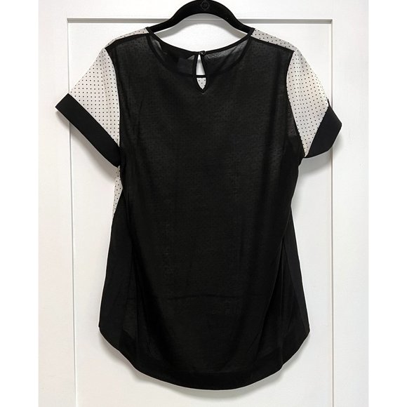 French Connection sheer polka dot top - Picture 2 of 4